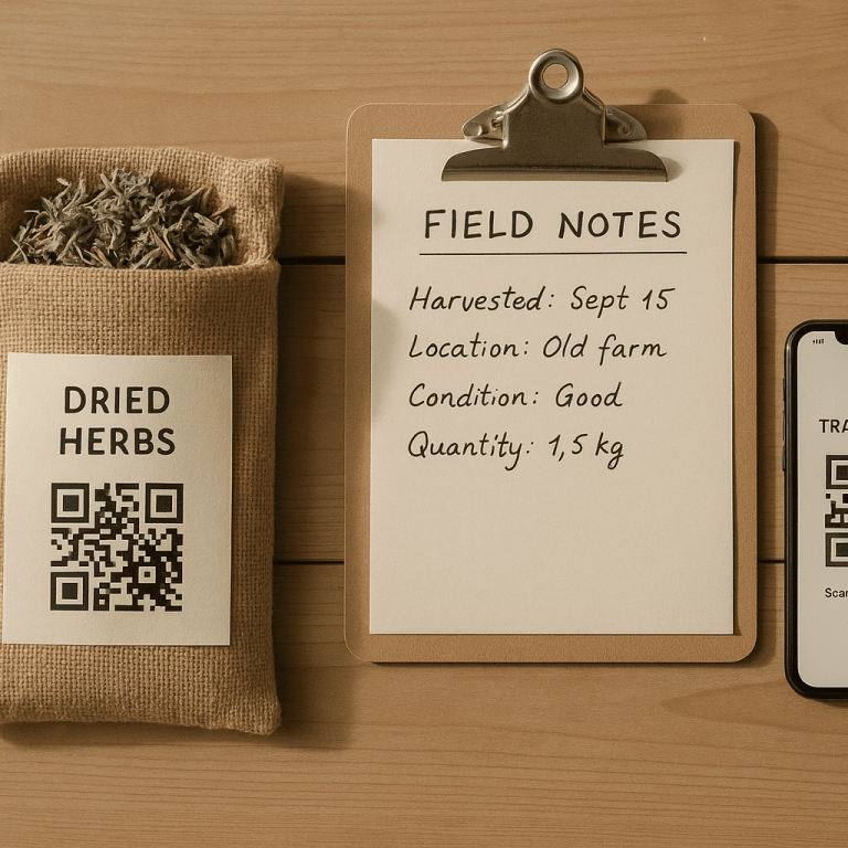 20250725_1524_Herbal Traceability Setup_simple_compose_01k10g038mexhr3t93xgd4xmrg